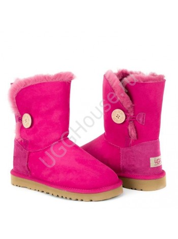 UGG Australia Bailey Button Rose Розовые угги с пуговицей